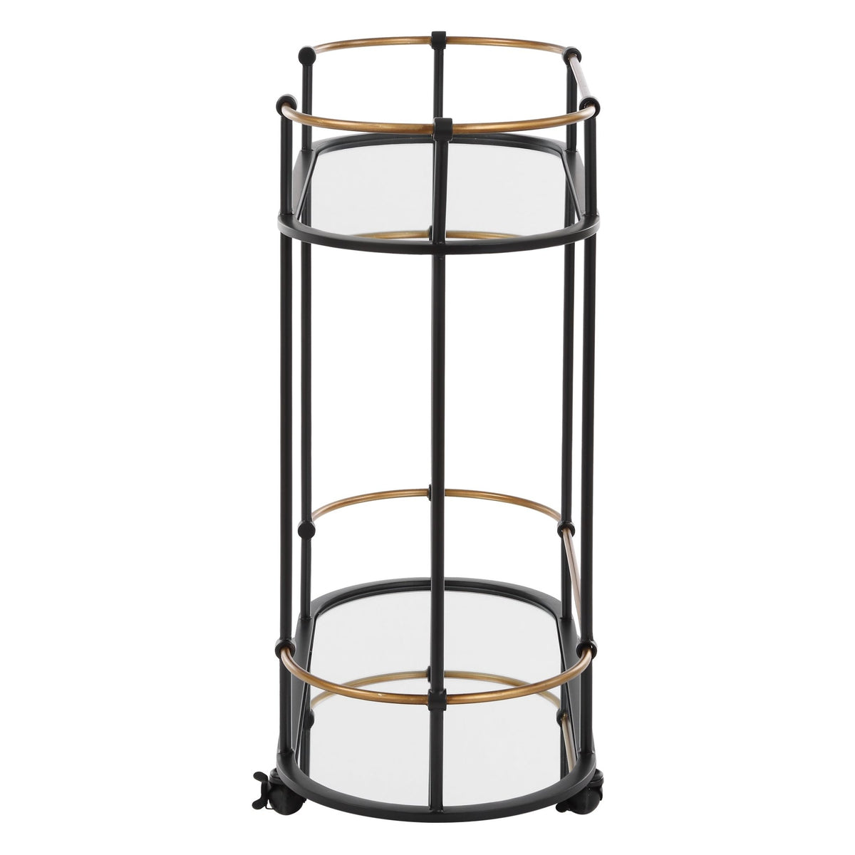 Andre Iron Bar Cart Table Decors| Uttermost