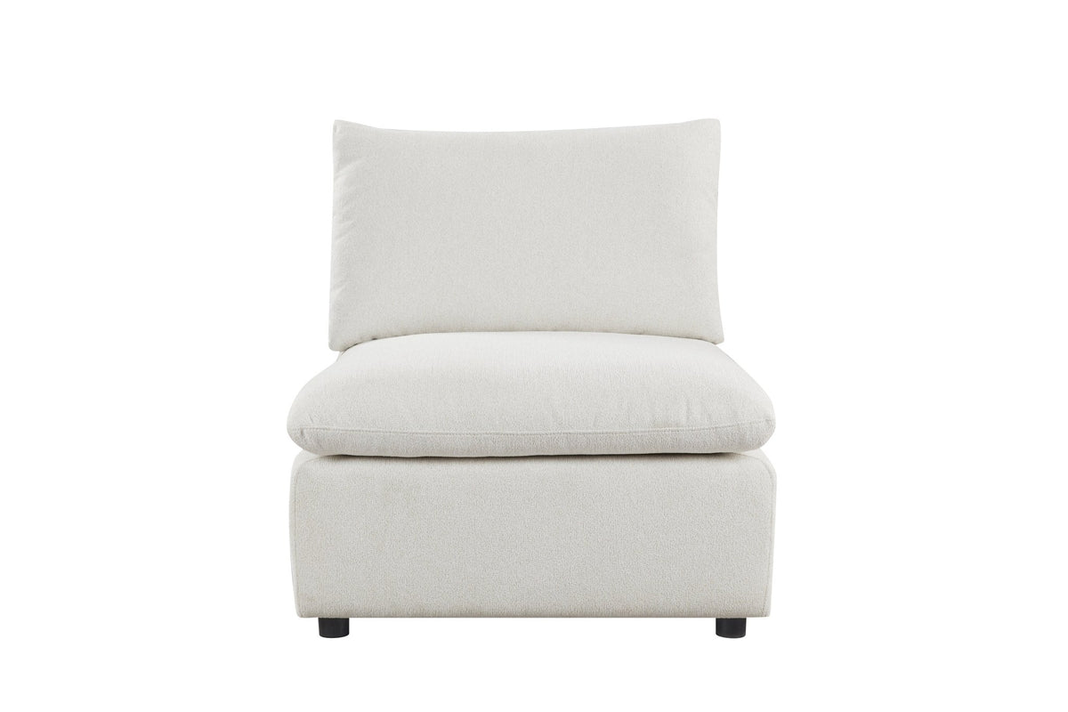 Anees Beige Armless Chair (86CM) Chairs| Roots Furniture