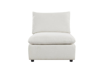 Anees Beige Armless Chair (86CM) - Al Rugaib Furniture