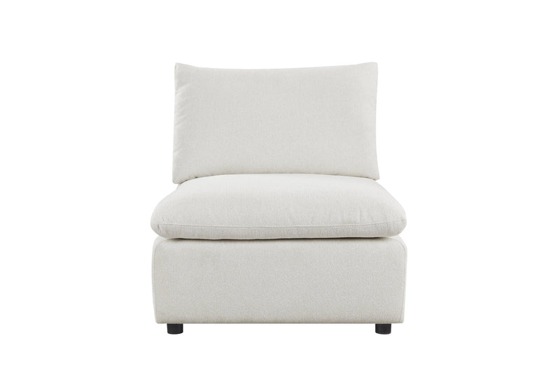 Anees Beige Armless Chair (86CM) - Al Rugaib Furniture