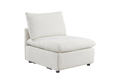 Anees Beige Armless Chair (86CM) - Al Rugaib Furniture