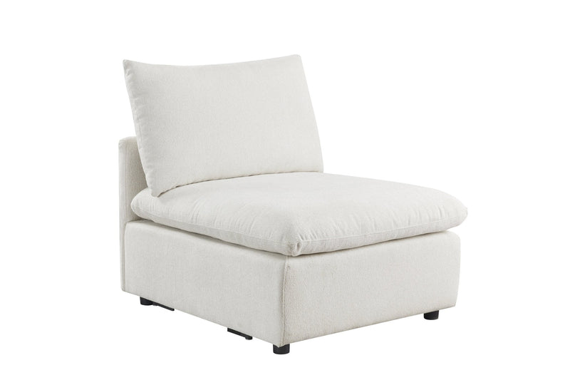 Anees Beige Armless Chair (86CM) - Al Rugaib Furniture
