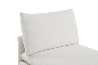 Anees Beige Armless Chair (86CM) - Al Rugaib Furniture