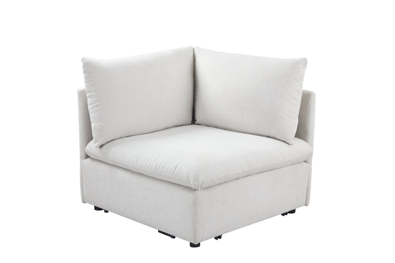 Anees Beige CORNER (104CM) - Al Rugaib Furniture