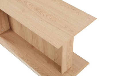 Anees Beige natual oak SOFA TABLE (39CM) - Al Rugaib Furniture