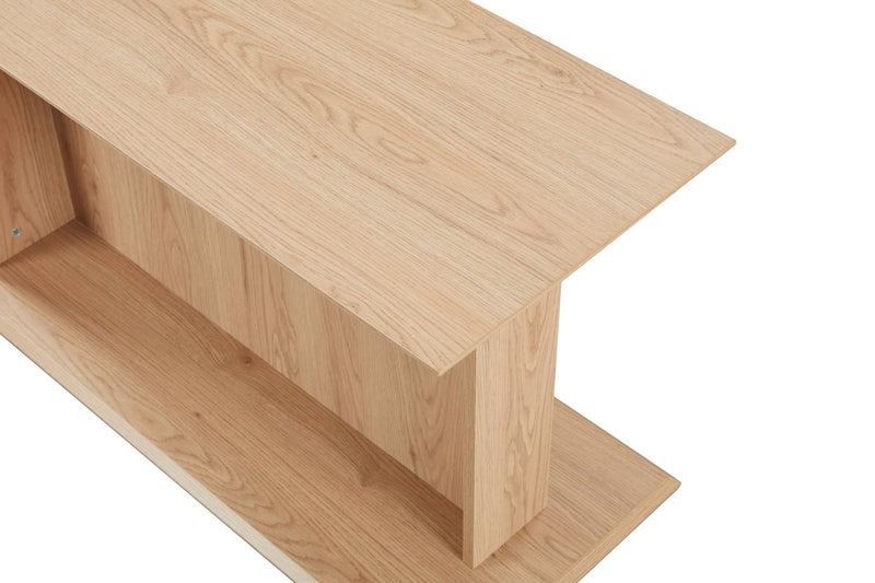 Anees Beige natual oak SOFA TABLE (39CM) - Al Rugaib Furniture