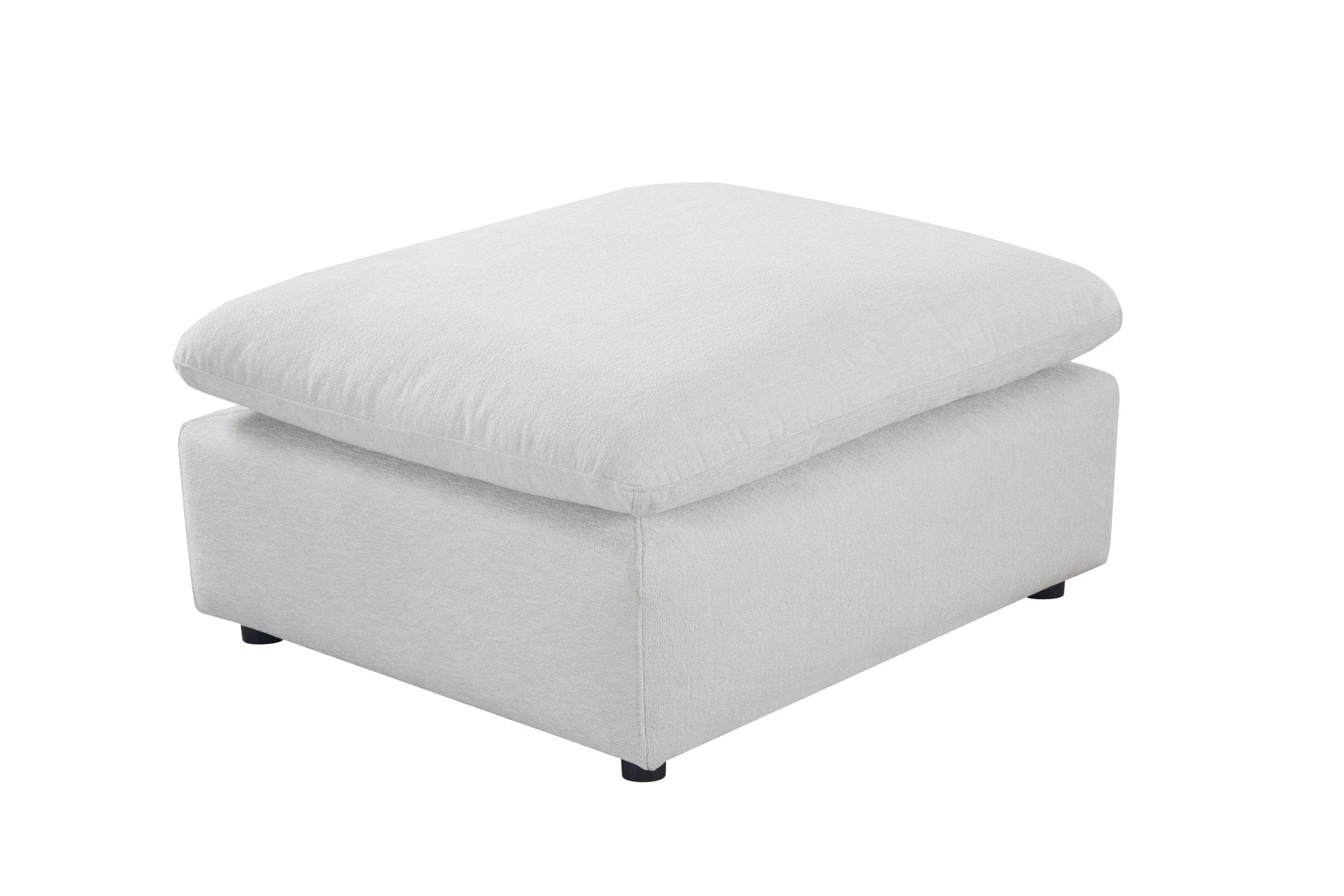 Anees Beige OTTOMAN (88CM) Ottomans| Roots Furniture