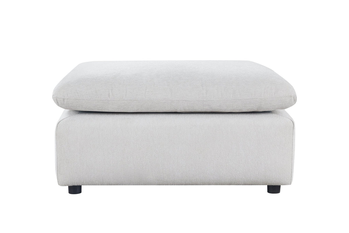 Anees Beige OTTOMAN (88CM) Ottomans| Roots Furniture
