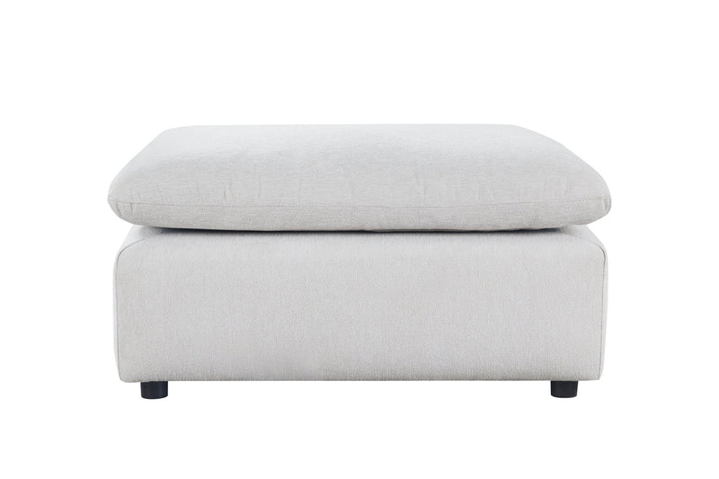 Anees Beige OTTOMAN (88CM) - Al Rugaib Furniture
