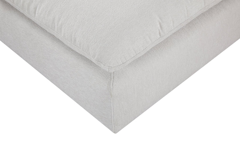 Anees Beige OTTOMAN (88CM) - Al Rugaib Furniture