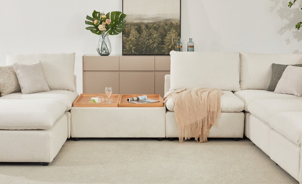 Anees Beige Sectional Sectionals| Roots Furniture