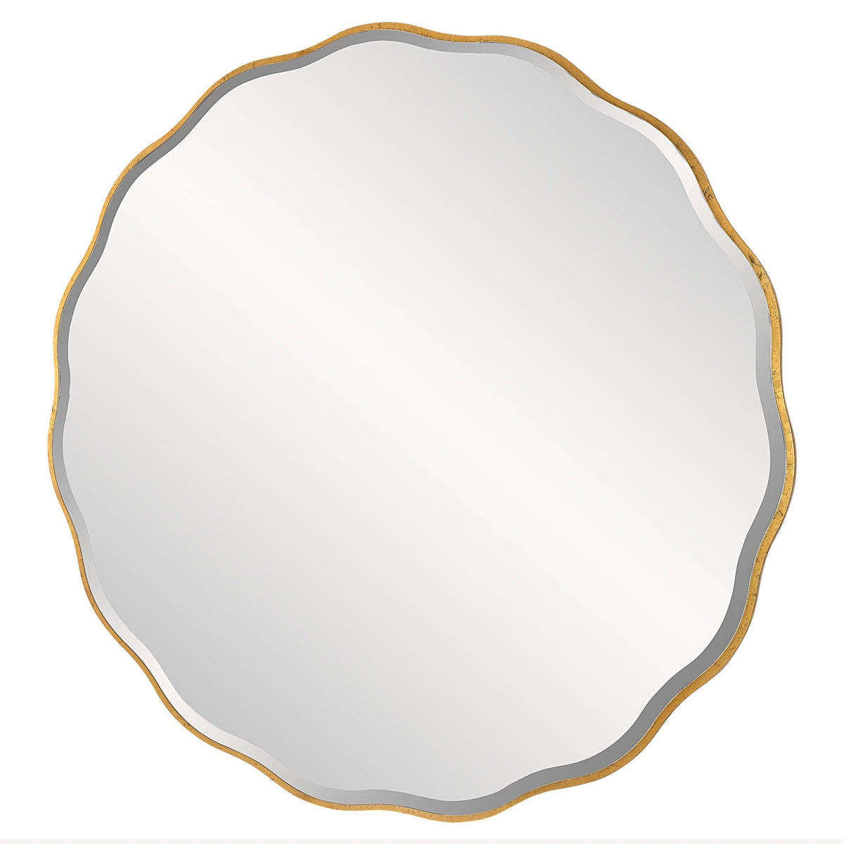 Aneta Large Gold Round Mirror Table Decors| Uttermost