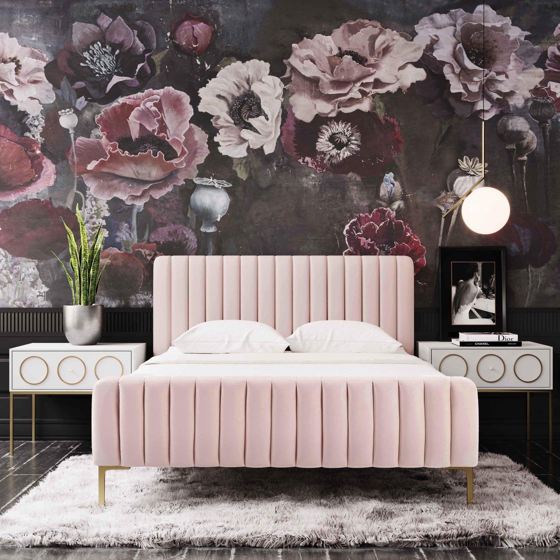 Angela Blush Bed in Full Beds| TOV