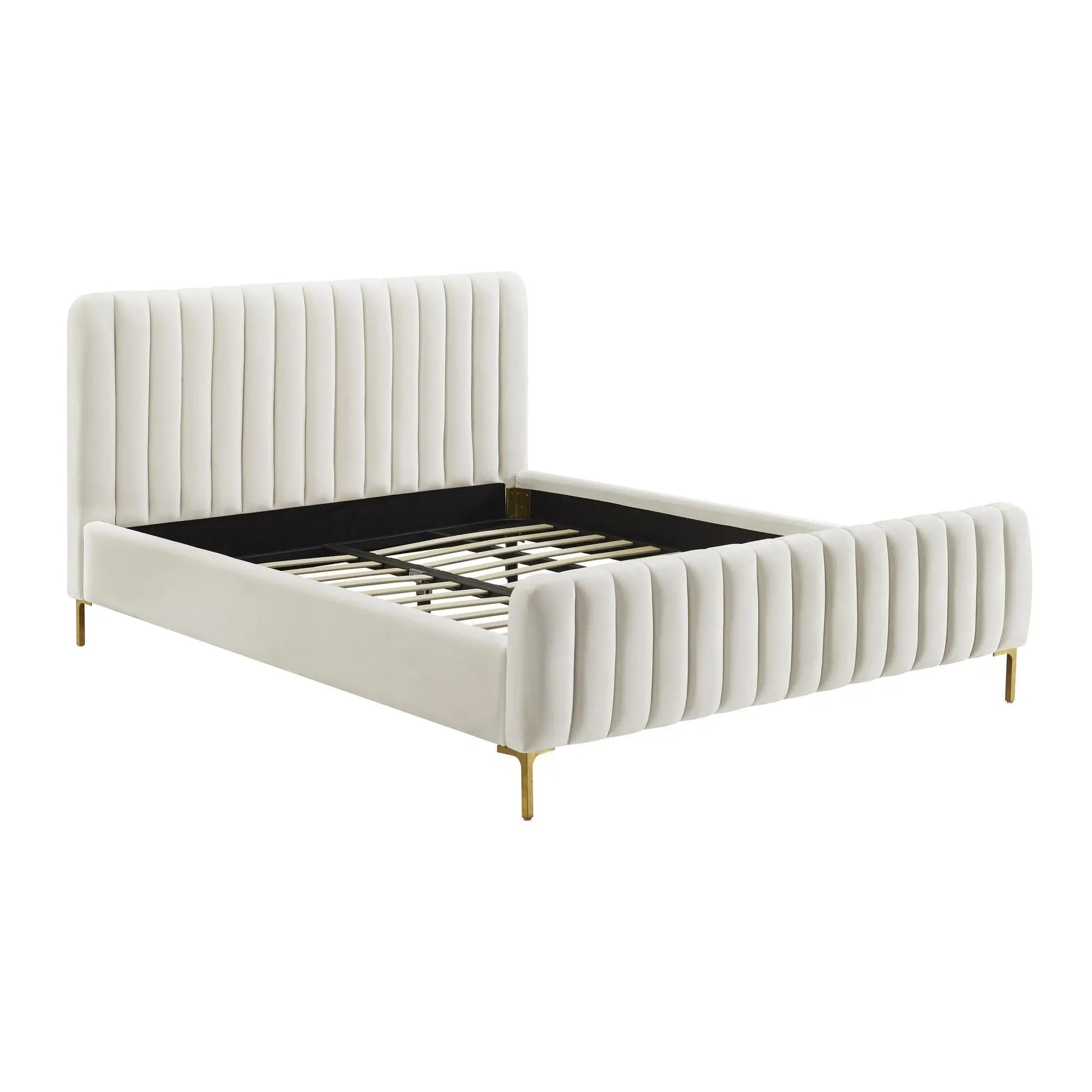 Angela Cream Bed in King Beds| TOV