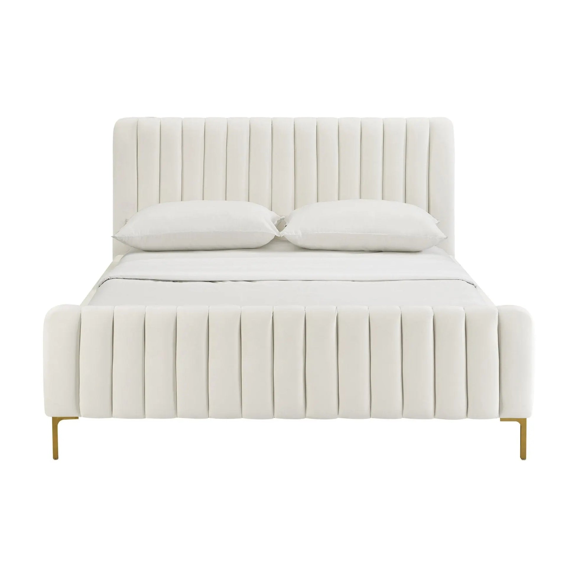 Angela Cream Bed in King Beds| TOV