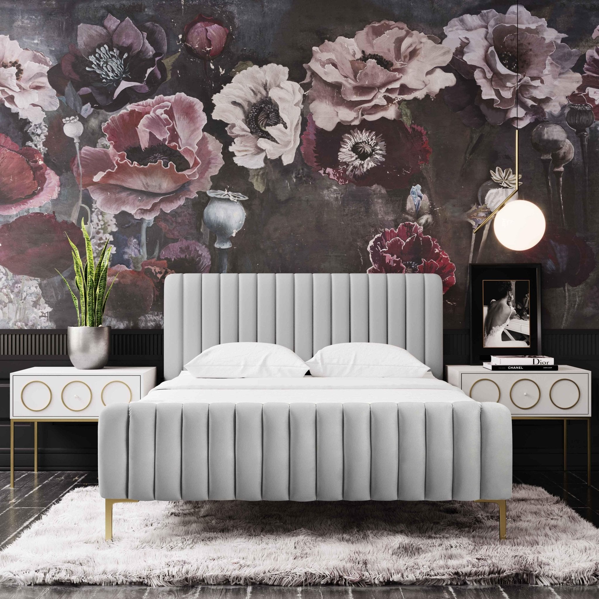 Angela Grey Bed in King Beds| TOV