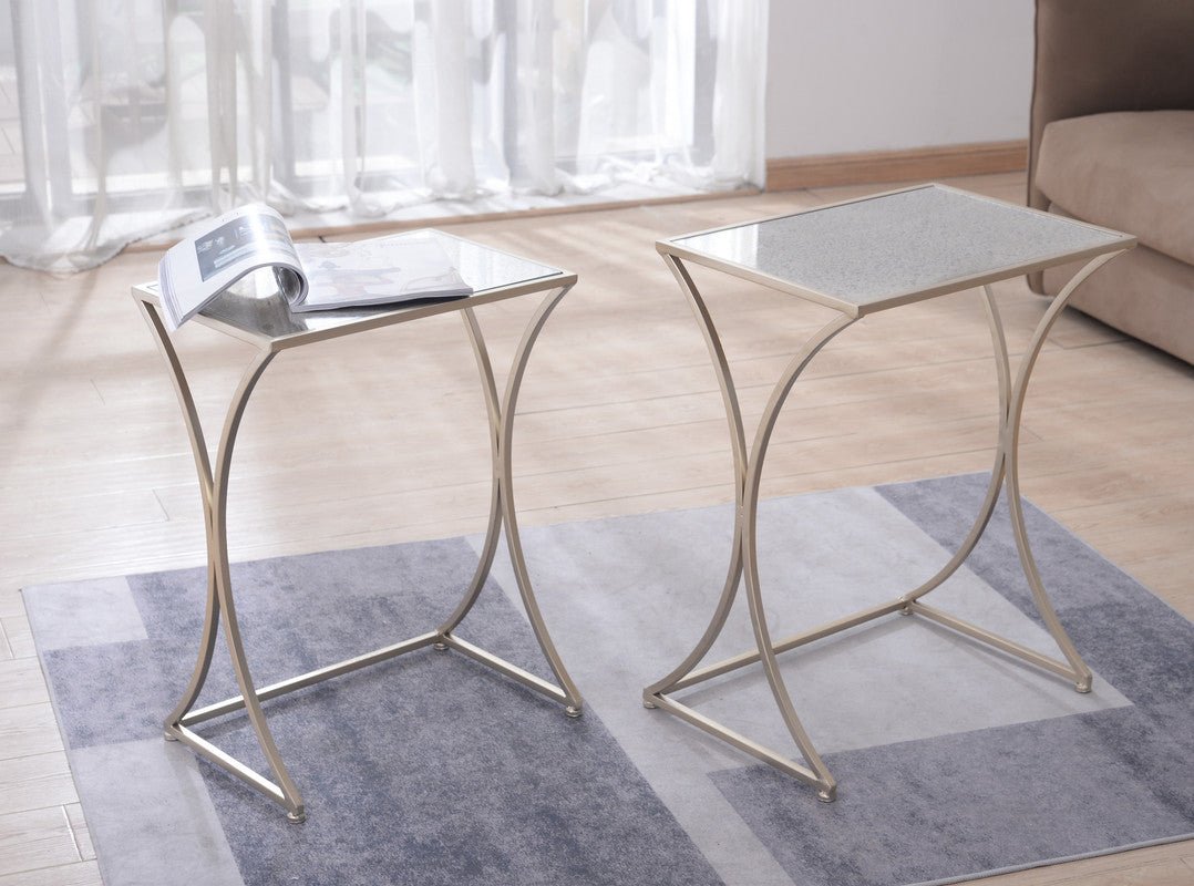 Angular Nesting Table Set of 2 Accent & End Tables| Crestview