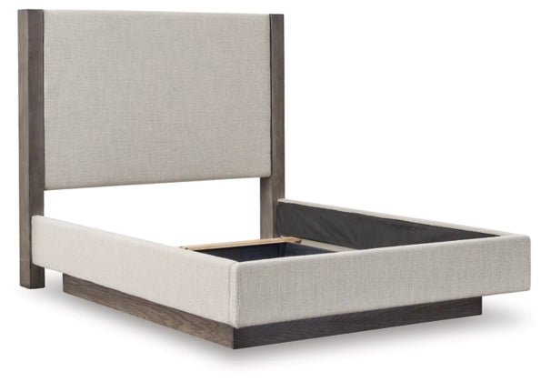Anibecca Queen Upholstered Panel Bed - Al Rugaib Furniture