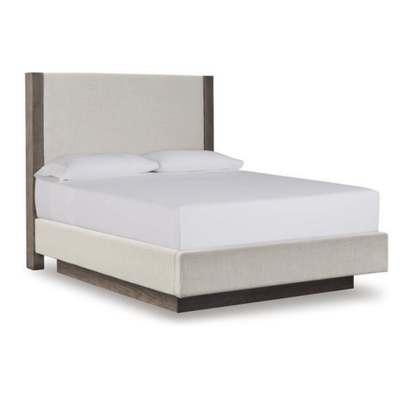 Anibecca Queen Upholstered Panel Bed - Al Rugaib Furniture