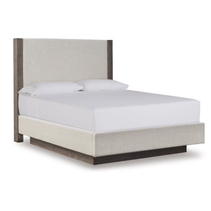 Anibecca Queen Upholstered Panel Bed - Al Rugaib Furniture