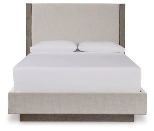 Anibecca Queen Upholstered Panel Bed - Al Rugaib Furniture