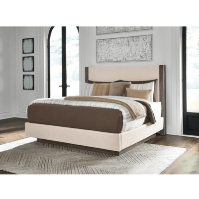 Anibecca Queen Upholstered Panel Bed - Al Rugaib Furniture