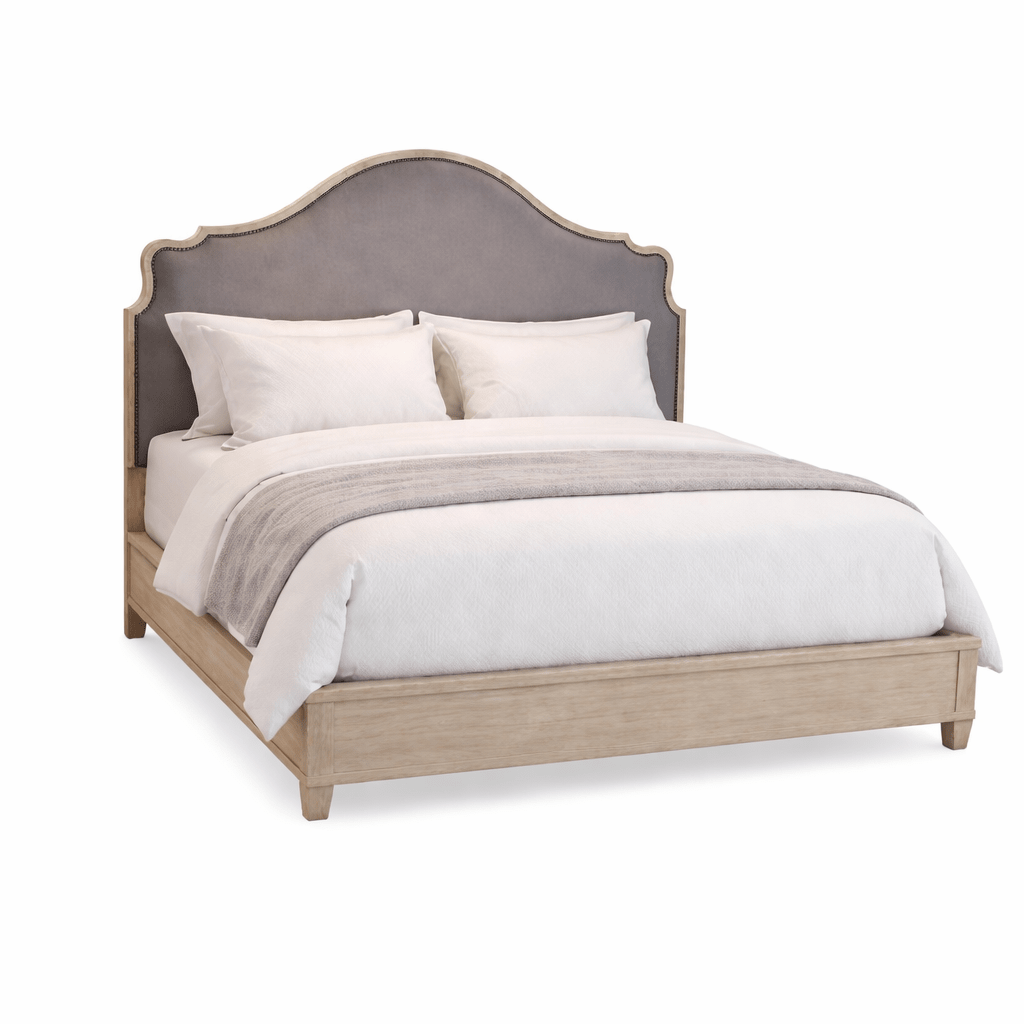 ANNA - UPH. - KING BED-FLINT-CHIPPY GRAY-001B Beds| A.R.T. Furniture