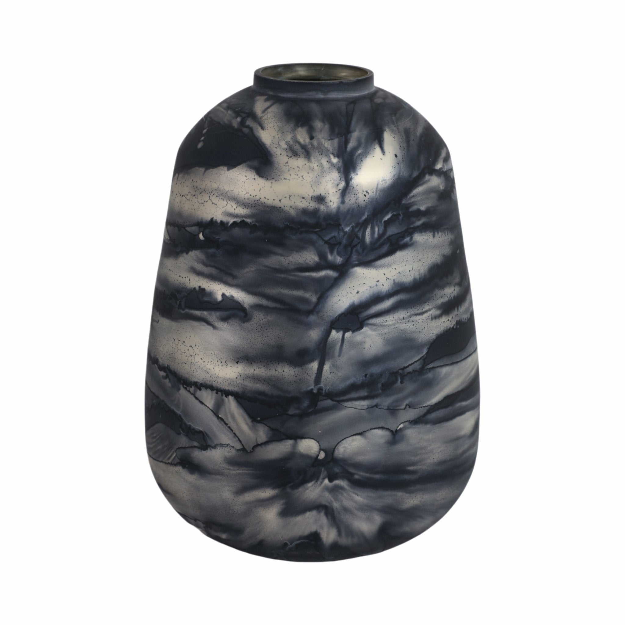 Annecy Blue Glass Vase Vases and Jars| Sagebrook Home