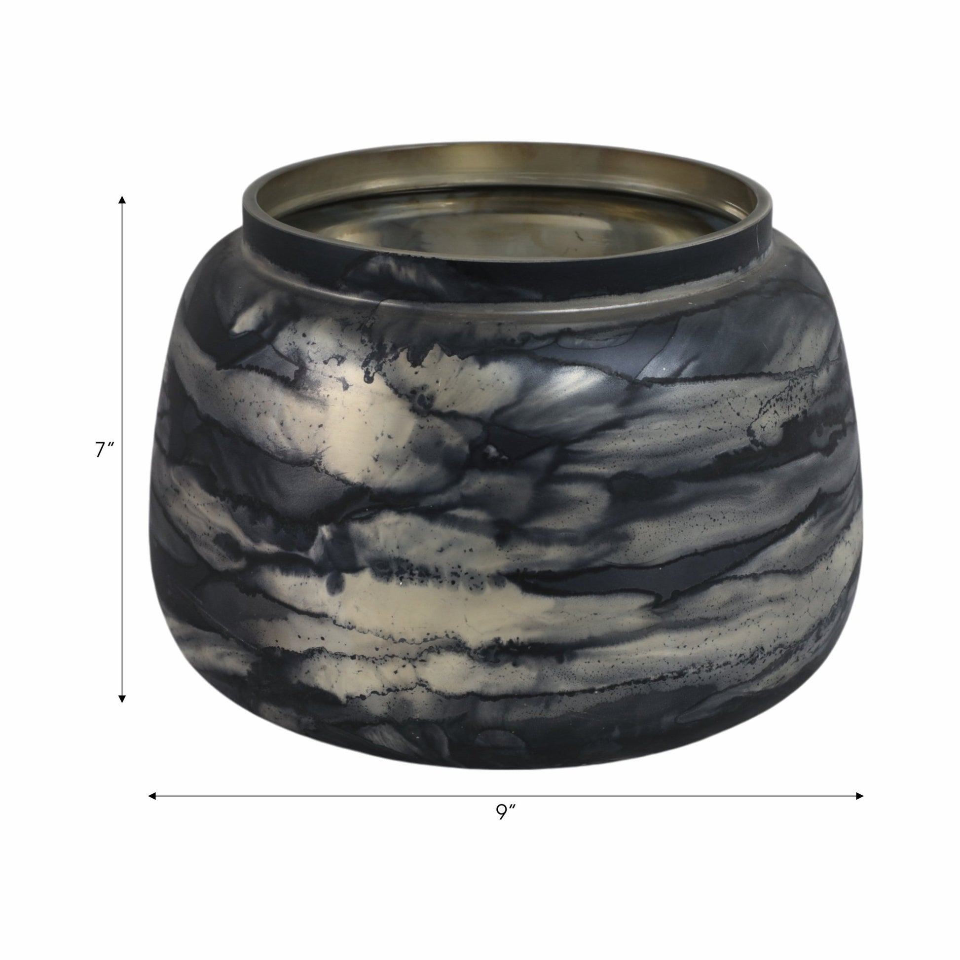 Annecy Blue Glass Vase Vases and Jars| Sagebrook Home