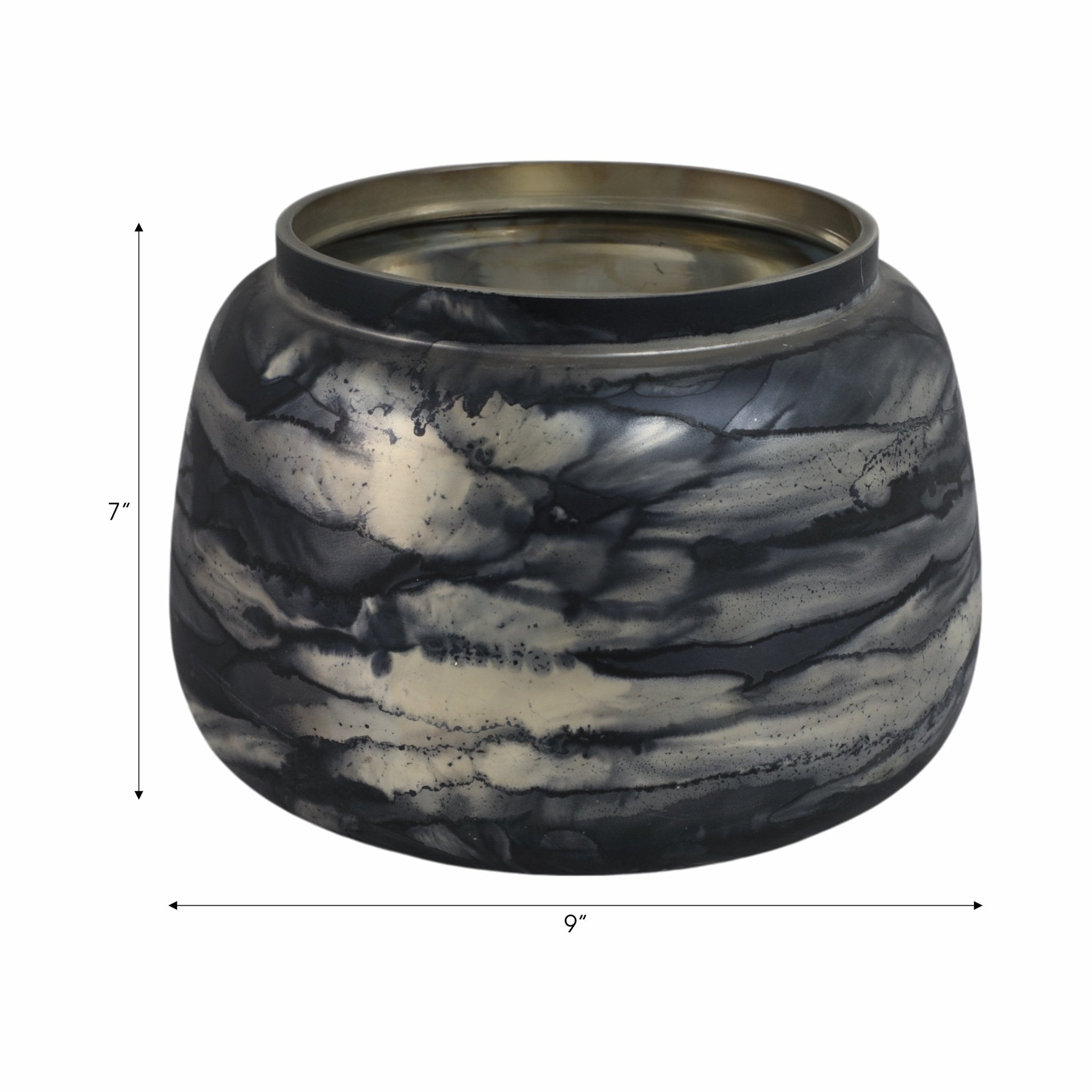 Annecy Blue Glass Vase Vases and Jars| Sagebrook Home