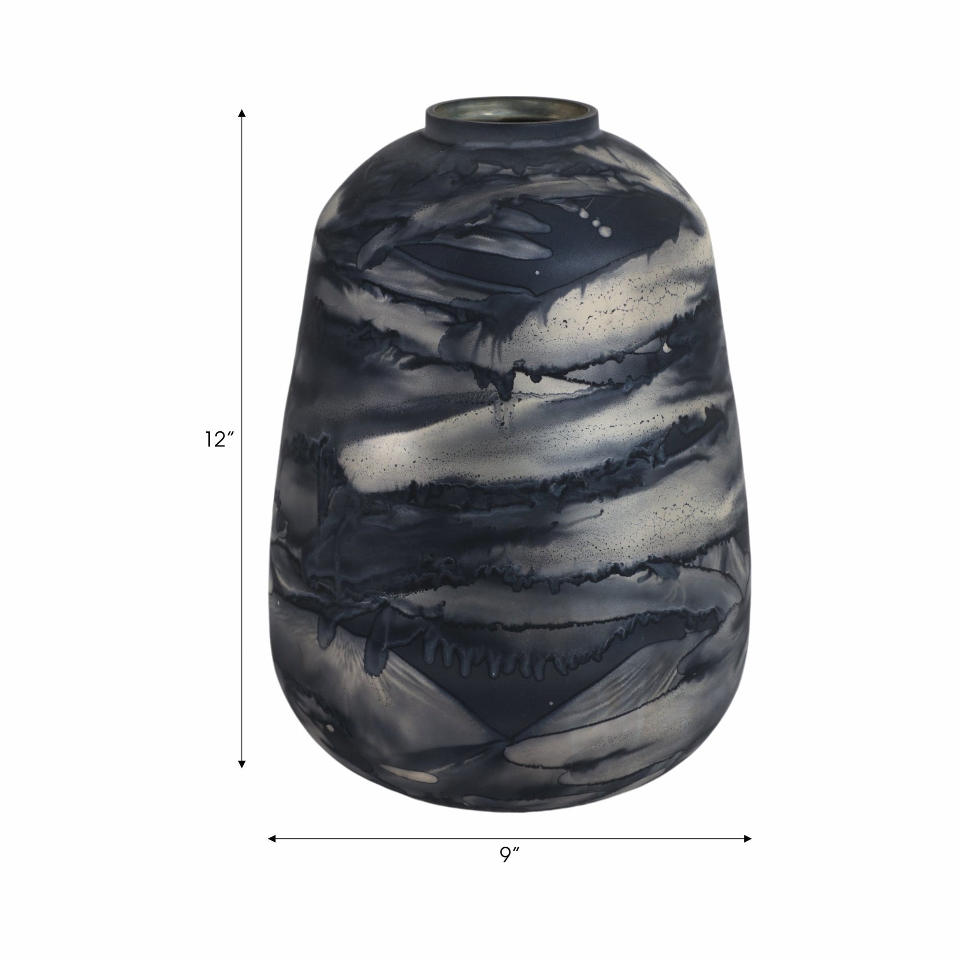 Annecy Blue Glass Vase Vases and Jars| Sagebrook Home