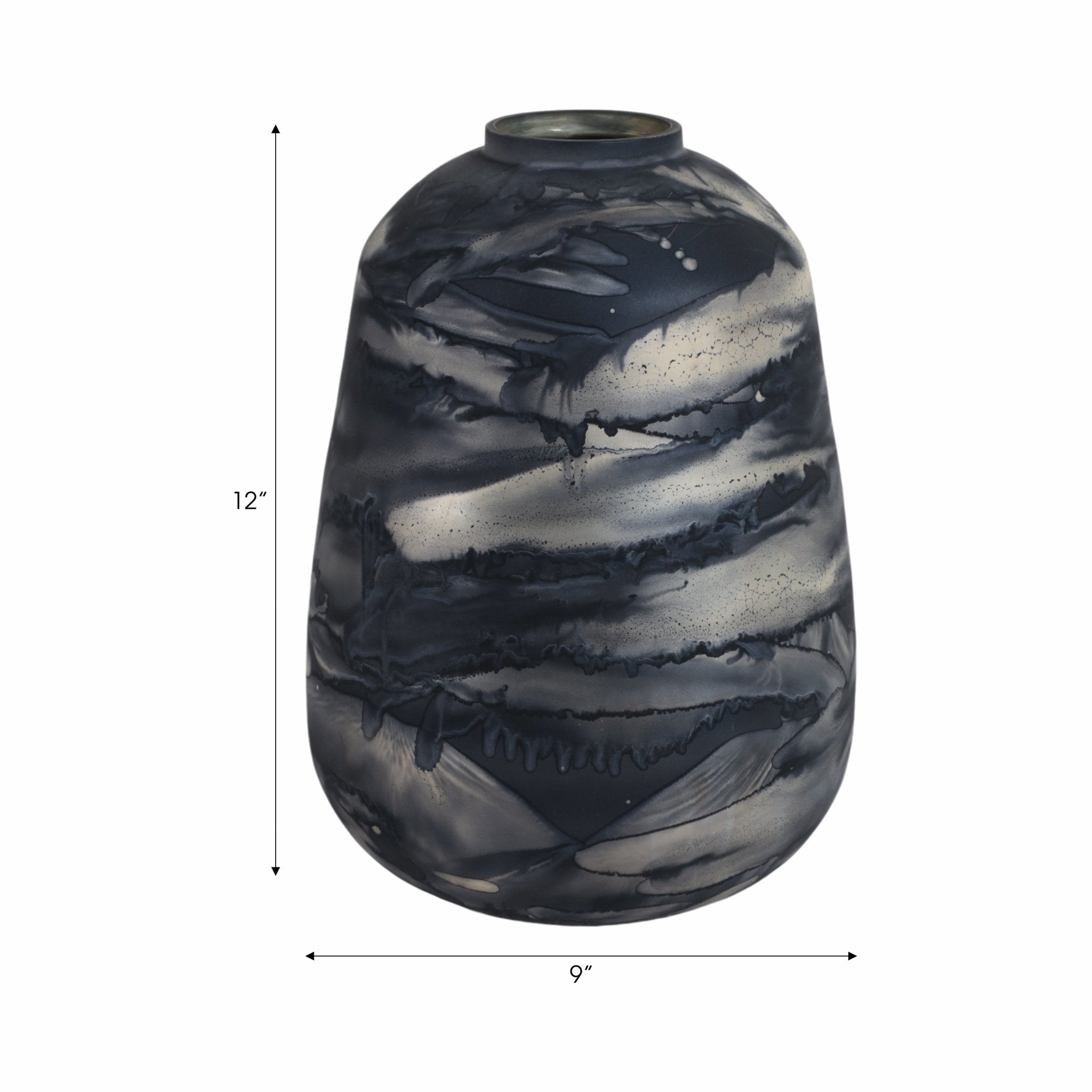 Annecy Blue Glass Vase Vases and Jars| Sagebrook Home