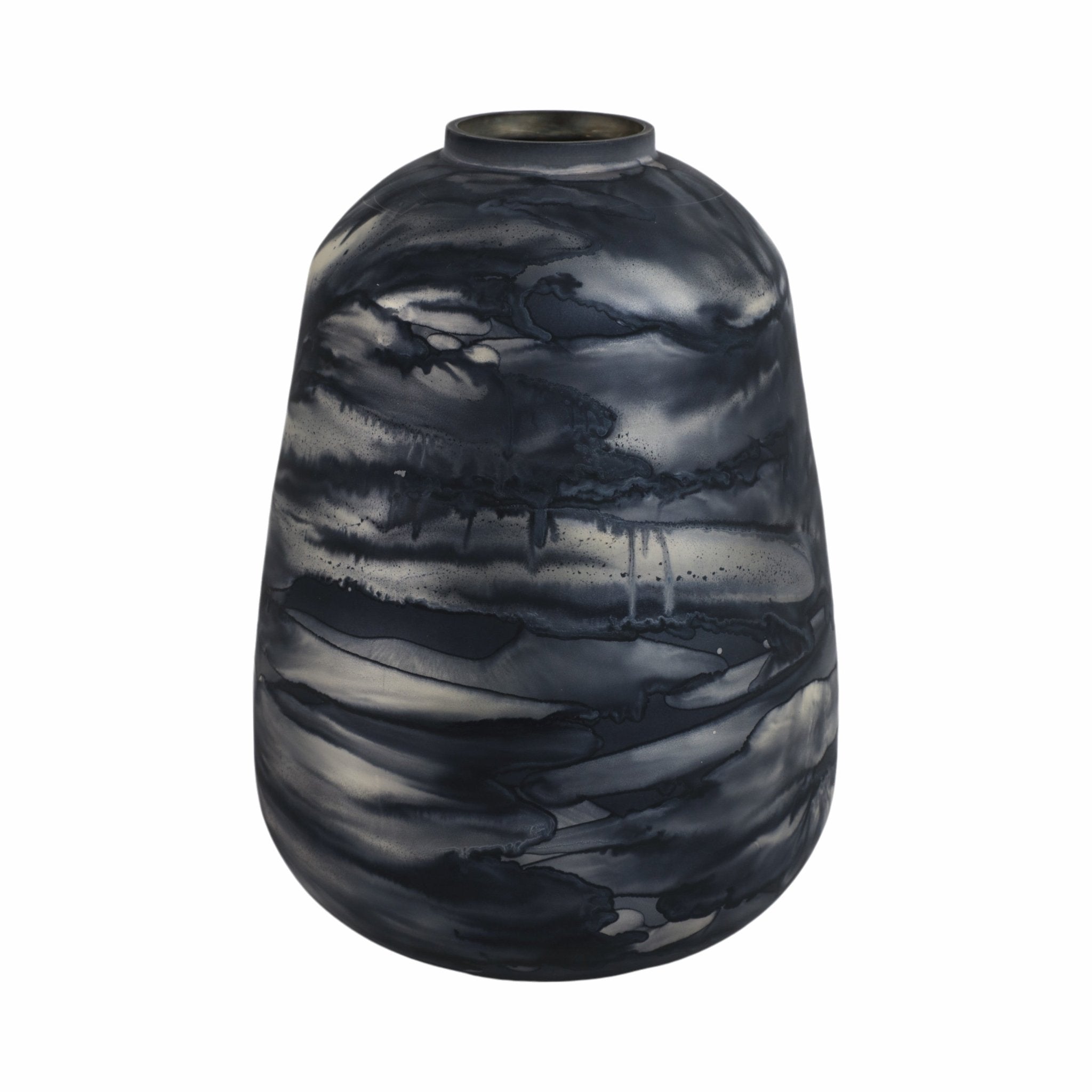 Annecy Blue Glass Vase Vases and Jars| Sagebrook Home