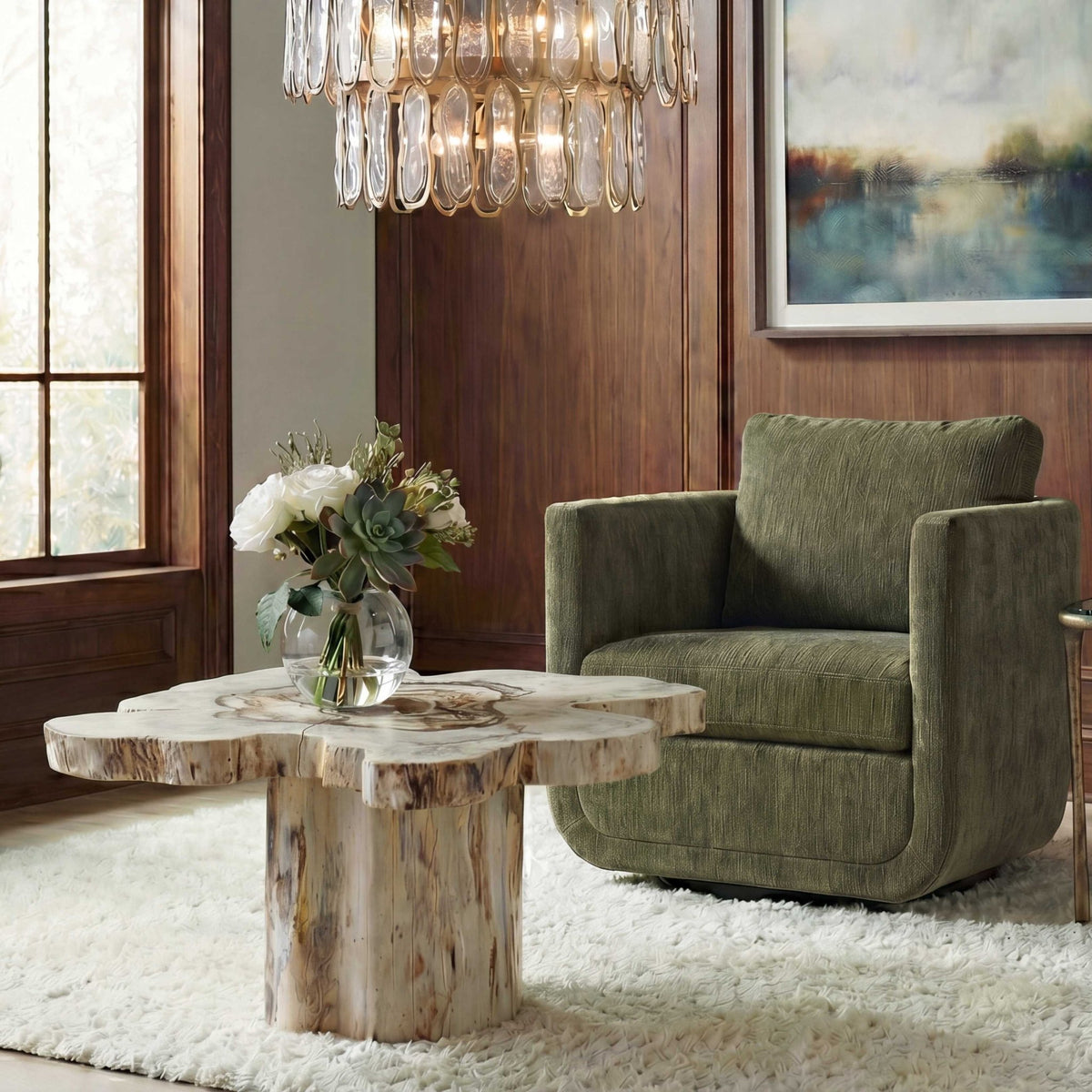 Anzalone Solid Wood Coffee Table Coffee Tables| Uttermost