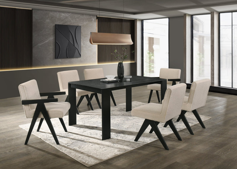 Apex Whitewash Dining Table - Al Rugaib Furniture