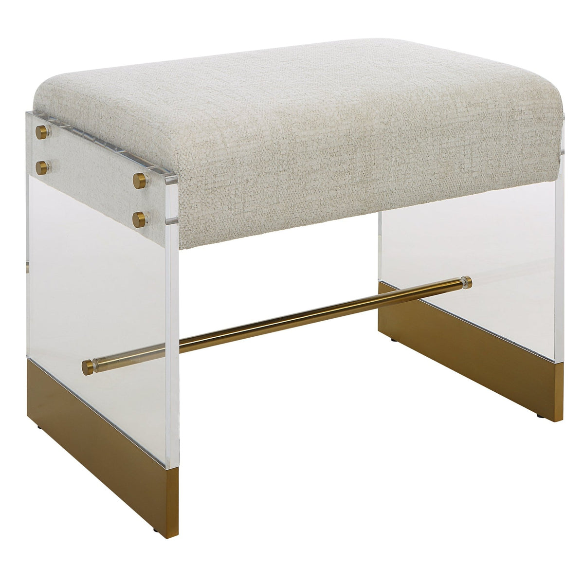 Apparition Small Bench - Ecru Table Decors| Uttermost