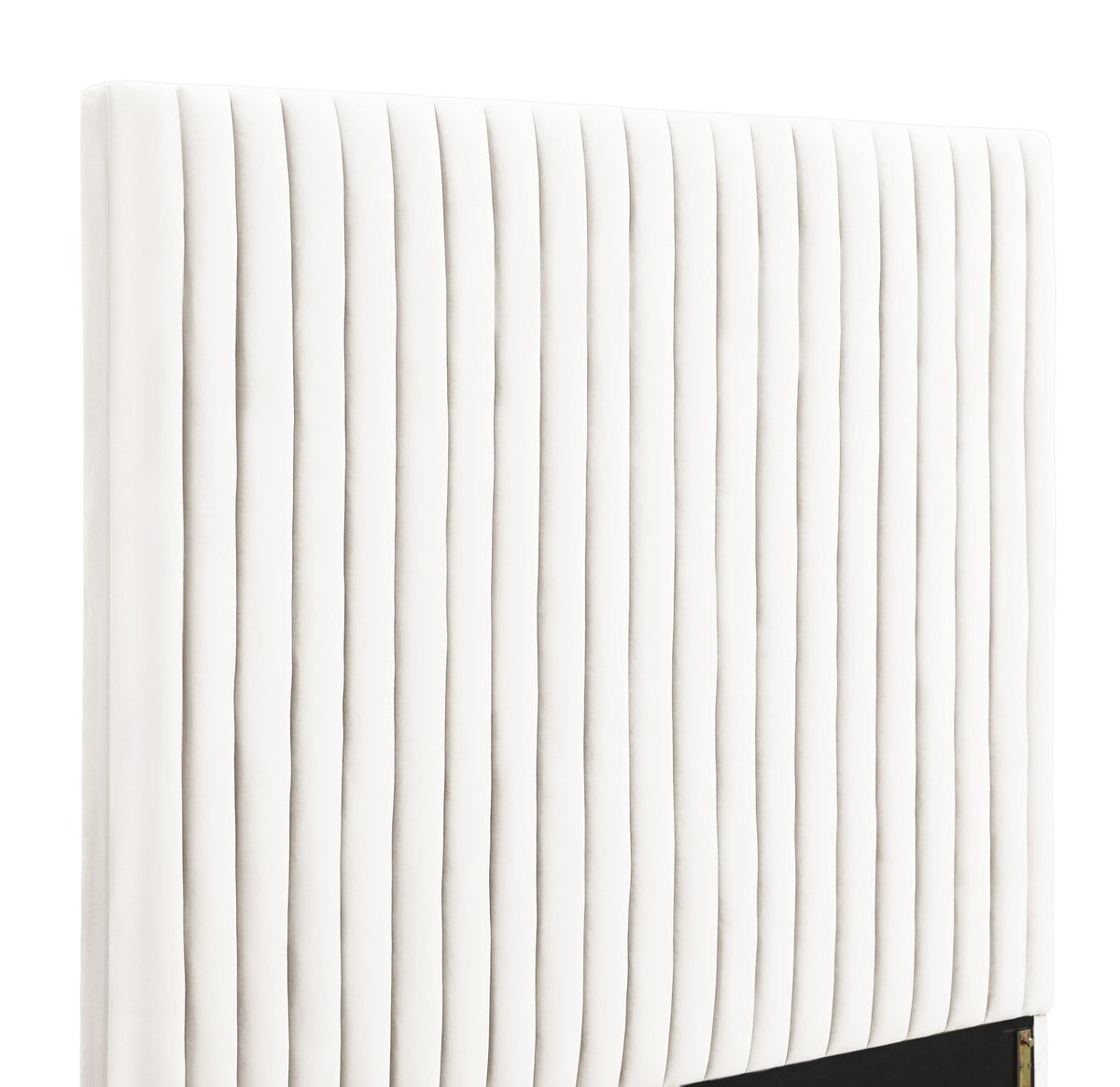 Arabelle White Velvet Bed in Queen Beds| TOV