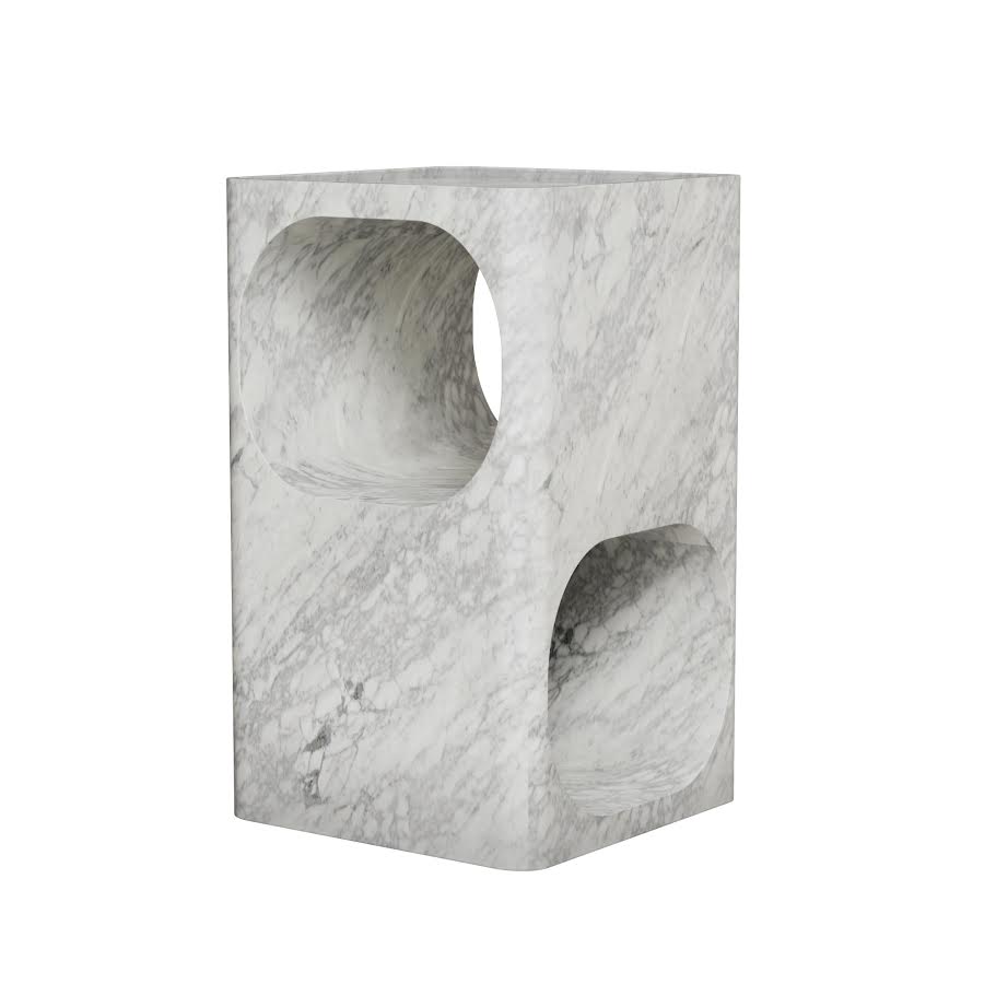 Arabescato Side Table Table Decors| Roots Furniture