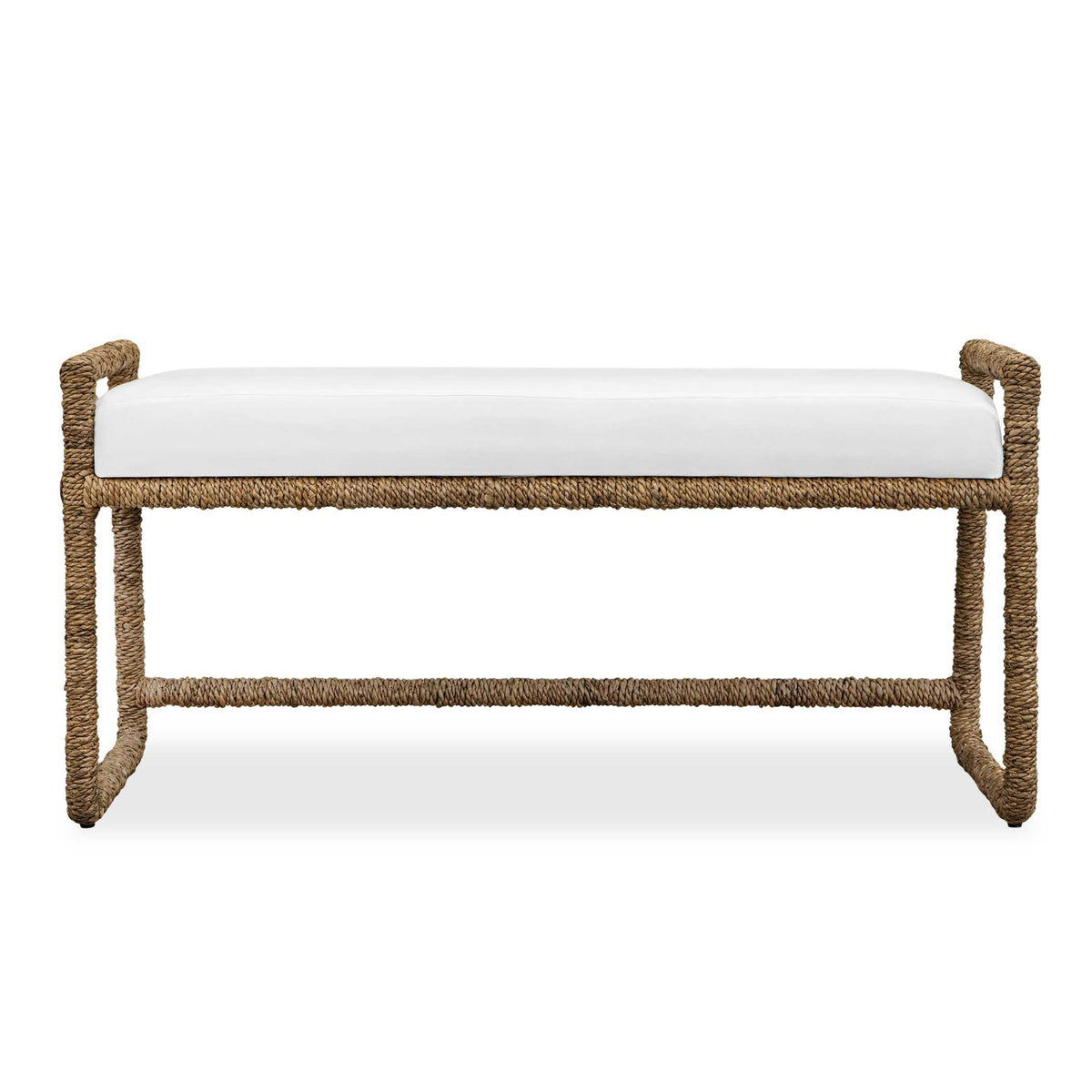 Araiza White Fabric Bench Benches| Uttermost