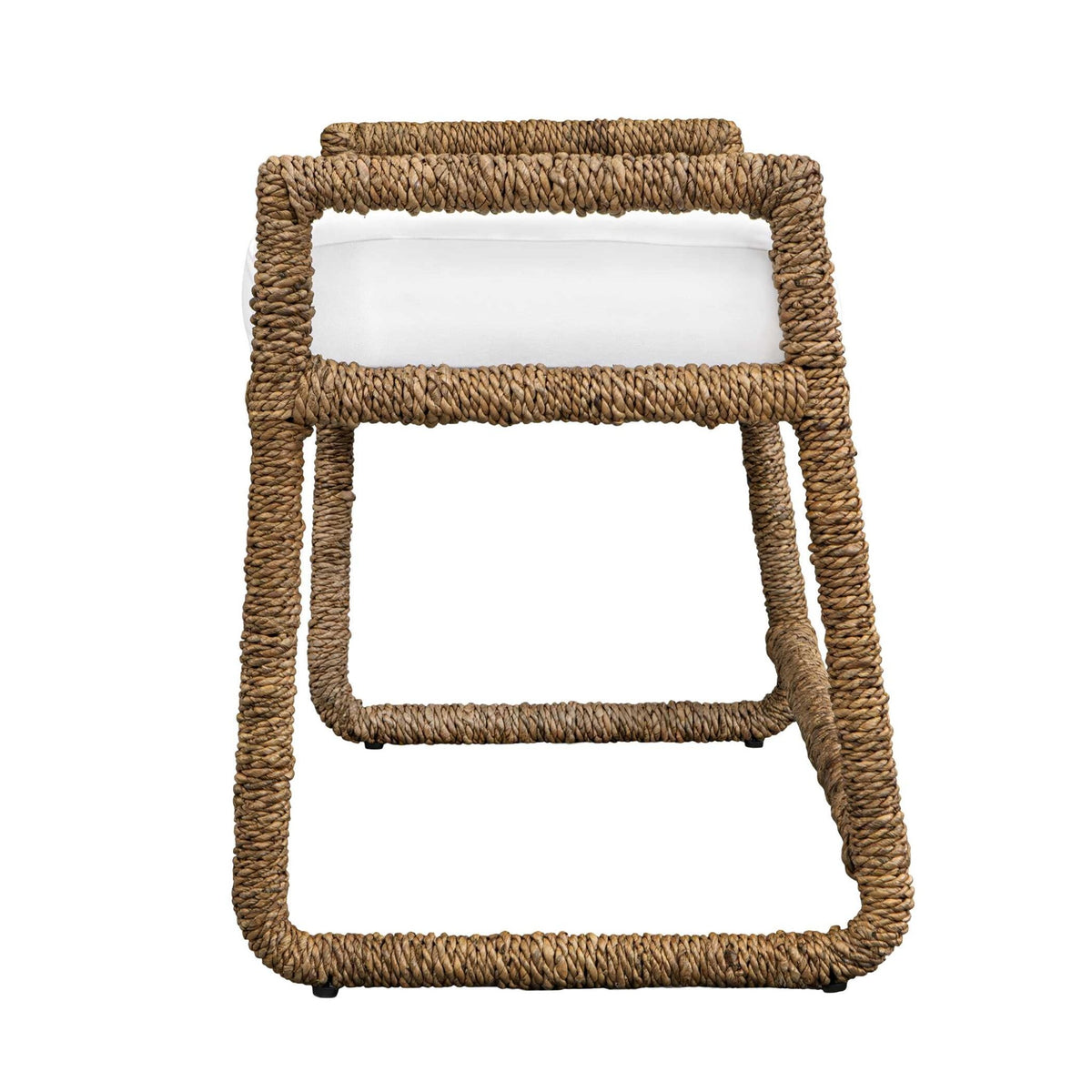 Araiza White Fabric Bench Benches| Uttermost
