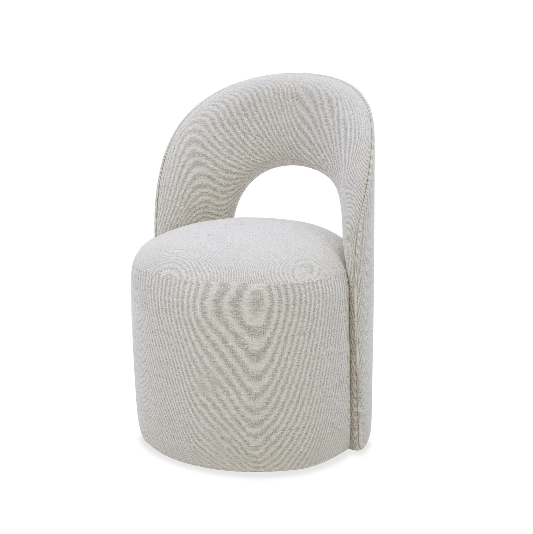 Arc off white Armless chair leg wheel Dining Chairs| Roots Furniture