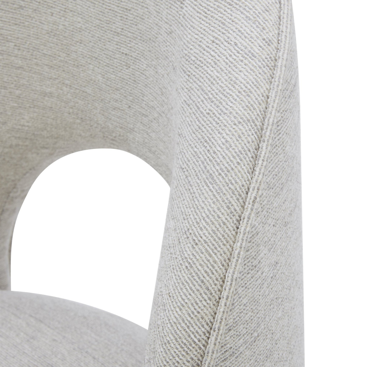 Arc off white Armless chair leg wheel Dining Chairs| Roots Furniture