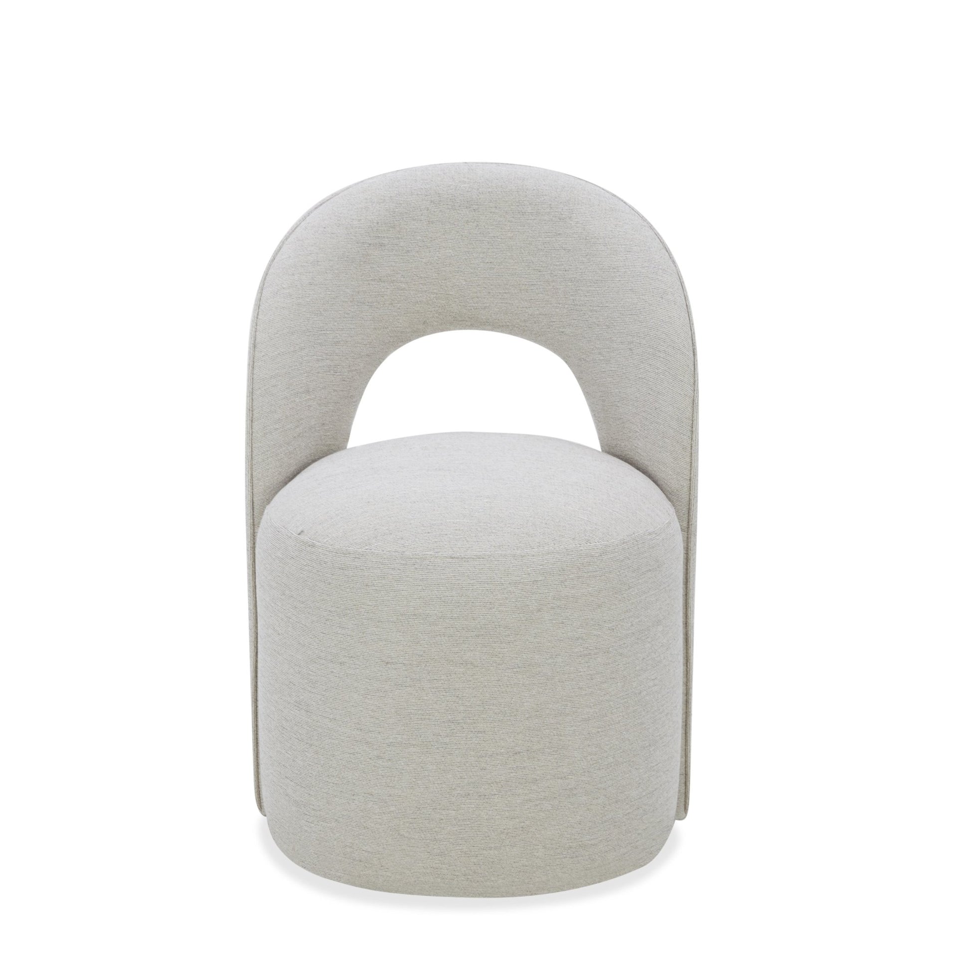 Arc off white Armless chair leg wheel Dining Chairs| Roots Furniture