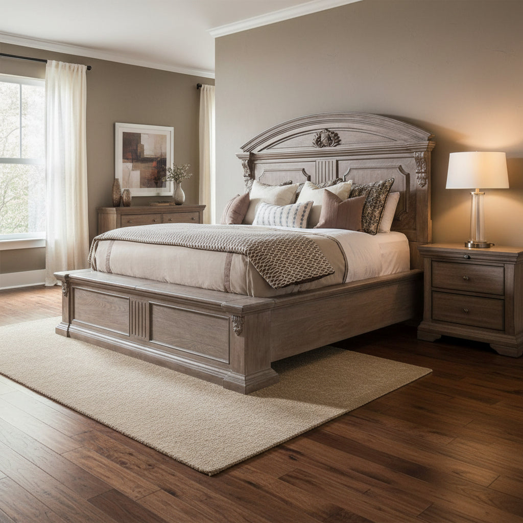 Arch Salvage California Chambers Panel Bed Beds| A.R.T. Furniture