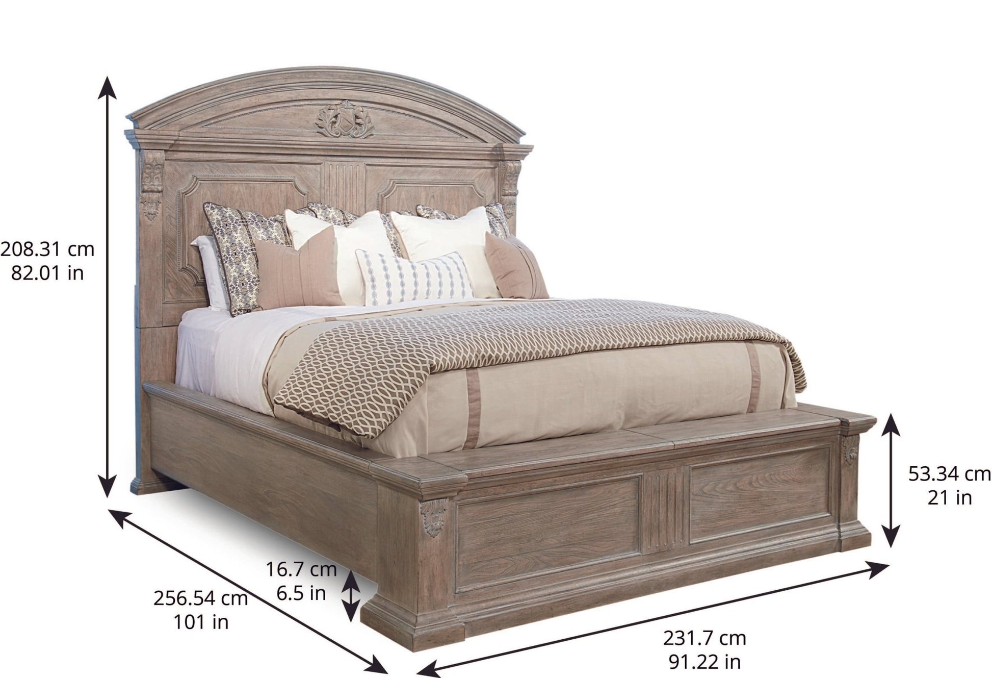 Arch Salvage California Chambers Panel Bed Beds| A.R.T. Furniture