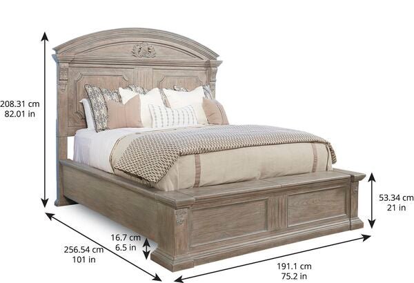 Arch Salvage California Chambers Panel Bed Beds| A.R.T. Furniture