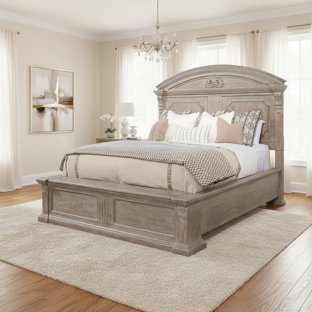 Arch Salvage King Chambers Panel Bed Beds| A.R.T. Furniture