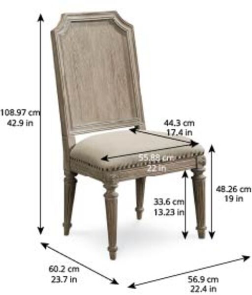 Arch Salvage Mills Side Chair Chairs| A.R.T. Furniture