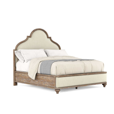 Architrave Queen Upholstered Panel Bed - Al Rugaib Furniture