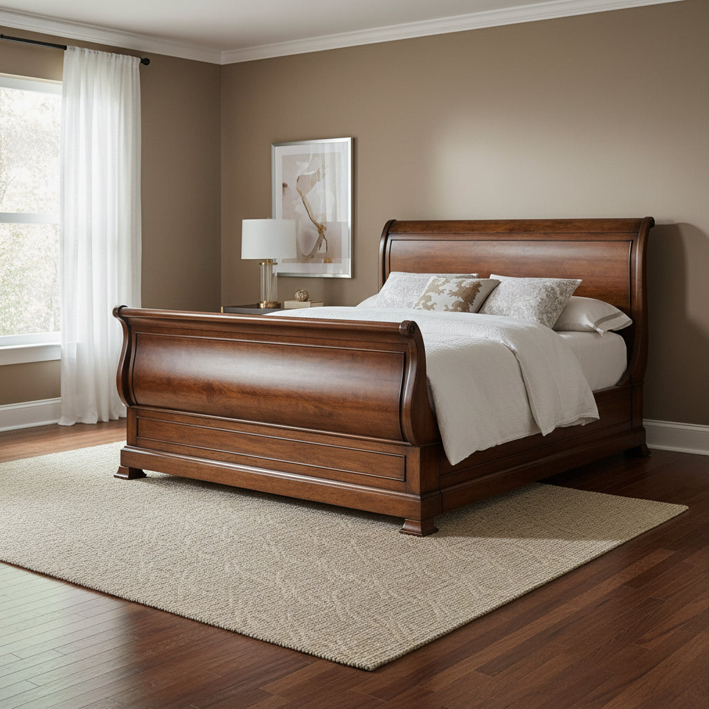 Archivist King Sleigh Bed withLow Footboard Beds| Hooker